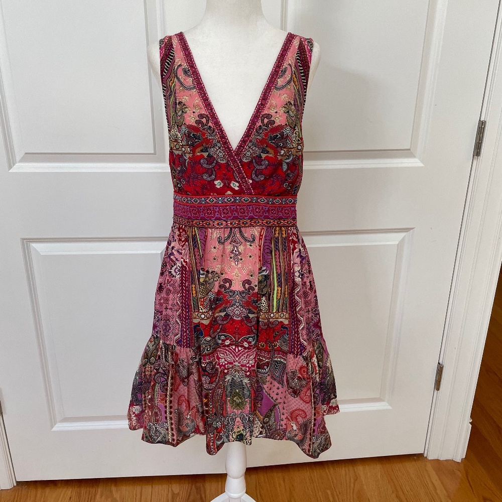 Crystal-embellished Printed Silk Crepe De Chine Mini Dress from CAMILLA - Picture 5 of 15